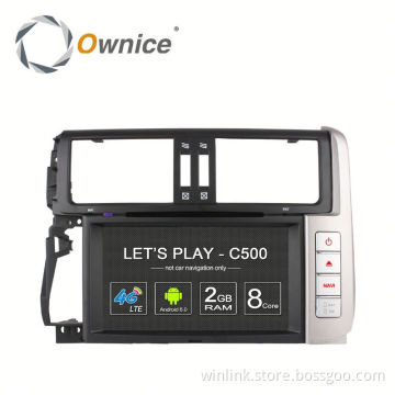 Ownice 4 core Android 6.0 Auto GPS navi for Toyota Prado 2010 2013 Built in 4G LTE 2G RAM Support steering wheel